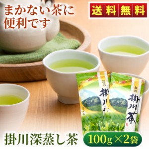 普段使いにおすすめ！ 静岡茶 掛川深蒸し緑茶 100g×2袋 緑茶 お茶 静岡 静岡茶 掛川茶 深蒸し茶 送料無料 メール便