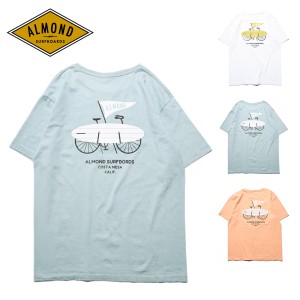 アーモンド サーフボード Tシャツ トップス Almond Surfboards BICYCLE 半袖 自転車ロゴプリント ブランドロゴ コットン【ネコポス】