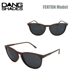 サングラス ダン・シェイディーズ フェントン DANG SHADES FENTON Matt Dark Wood x Black Smoke Polarized ラウンド型【ネコポス】