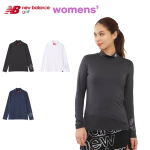 【40%OFF】ニューバランスゴルフ モックネックシャツ レディース new balance golf 4WAYベア天竺 プルオーバー 長袖 ロゴ【ネコパケ】