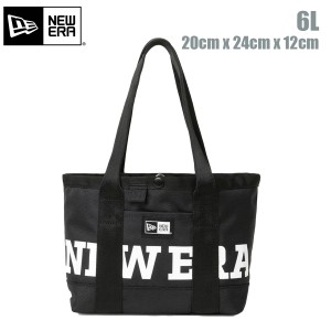 ニューエラ トートバッグ ミニ 6L NEW ERA Tote Bag Mini ワードマークロゴ ブラック × ホワイト ミニトートバッグ 小型【ネコポス】