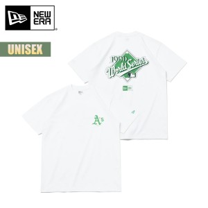 ニューエラ Tシャツ NEW ERA 半袖 コットン Tシャツ MLB Apparel World Series オークランド・アスレチックス 【ネコポス】