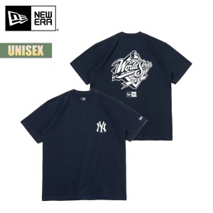 ニューエラ Tシャツ NEW ERA 半袖 コットン Tシャツ MLB Apparel World Series ニューヨーク・ヤンキース ネイビー 【ネコポス】