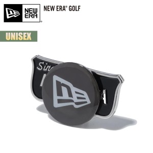 ニューエラ ゴルフ マーカー  NEW ERA GOLF ベーシックマーカー ニューエラオールドシールドロゴ  フラッグロゴ ブラック【ネコポス】