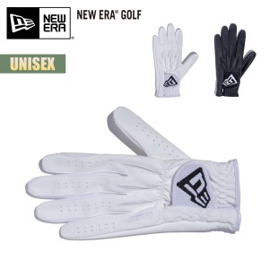 ニューエラ ゴルフ グローブ 片手用 左手用 NEW ERA GOLF グローブ フラッグロゴ GLOVE 全天候対応 合成皮革 ユニセックス 【ネコポス】