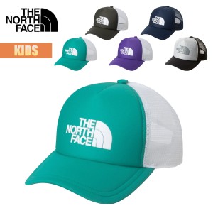 ノースフェイス キッズ キャップ 帽子 THE NORTH FACE ロゴメッシュキャップ Kids Logo Mesh Cap プリントロゴ サイズ調整 通気性