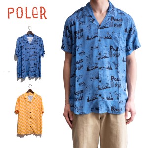 【20%OFF】ポーラー アロハシャツ POLER ALOHA SHIRT  カジュアルシャツ メンズ 半袖 シャツ トップス【ネコパケ】