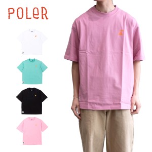 【20%OFF】ポーラー Tシャツ 半袖 POLER SUMMIT RELAX FIT TEE サミット リラックスフィット コットンT ワンポイント 【ネコポス】