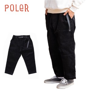 【20%OFF】ポーラー コーデュロイ ベイカーパンツ メンズ POLER CORDUROY BAKER PANTS ロゴ 調節ベルト カジュアル ストリート