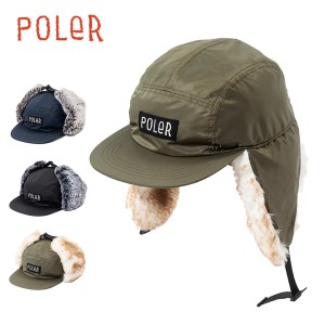 【20%OFF】ポーラー キャップ イヤーフラップ POLER FLIGHT NYLON FUR FLAP CAP フライト ナイロン ファー フラップキャップ 帽子