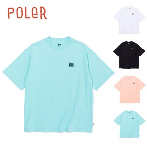 ポーラー Tシャツ 半袖 POLER EMB RELAX FIT TEE リラックスフィット コットンT ワンポイント 刺繍ロゴ ブランドロゴ【ネコポス】