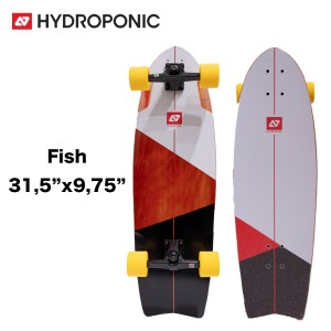 スケートボード ハイドロポニック Hydroponic コンプリート Surfskate Complete Fish 31.5インチ Vortex Black Red スケボー クルーザー