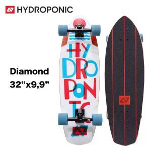 スケートボード ハイドロポニック Hydroponic コンプリート Surfskate Complete Diamond 32インチ Tipe White スケボー クルーザー
