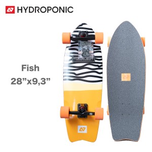 スケートボード ハイドロポニック Hydroponic コンプリート Surfskate Complete Fish 28インチ Concrete Orange  スケボ サーフスケート