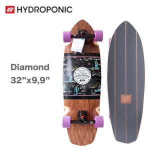 スケートボード ハイドロポニック Hydroponic コンプリート Surfskate Complete Diamond 32インチ Cactus スケボー サーフスケート