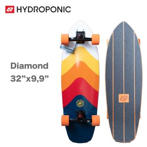 スケートボード ハイドロポニック Hydroponic コンプリート Surfskate Complete Diamond 32インチ Colors スケボー サーフスケート