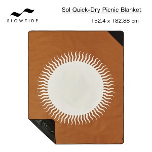 スロータイド ビーチ ブランケット SLOWTIDE Sol Quick-Dry Picnic Blanket バスタオル ポケット タオルブランケット スロウタイド 速乾