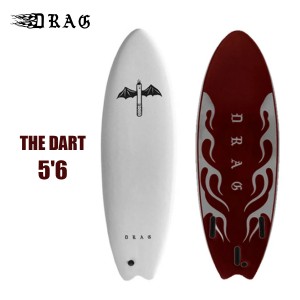 DRAG ソフトボード サーフボード THE DART 5'6 THRUSTERモデル ドラッグ SOFTBOARD BEACH CULTURE フィン付 スポンジボード サーフィン