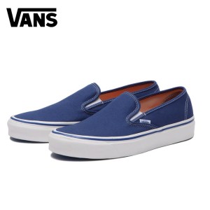 【20%OFF】バンズ スリッポン スニーカー VANS ヴァンズ 48デッキDX SLIP-ON 48 Deck DX スケーター 紐なし シューズ 靴 ネイビー