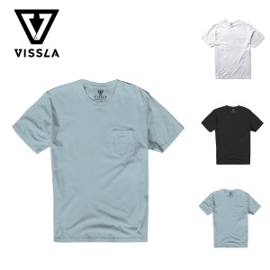 【20%OFF】ヴィスラ Tシャツ メンズ 半袖 ポケットTシャツ VISSLA ヴィンテージ プレミアムオーガニック シンプル 【ネコポス】