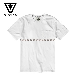 【20%OFF】ヴィスラ Tシャツ メンズ 半袖 ポケットTシャツ VISSLA Undefined Lines SS PKT Tee シンプル ワンポイント【ネコポス】