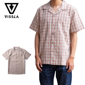 【20%OFF】ヴィスラ カジュアルシャツ メンズ VISSLA Undefined Lines Eco S/S Shirt アンディファインド ラインズ エコ 半袖 シャツ