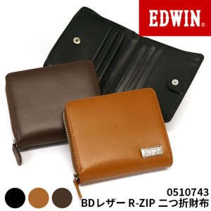 エドウイン EDWIN 二つ折財布 レザー メンズ レディース ユニセックス ウォレット カード入れ 男女兼用 通学 学生 ギフト プレゼント お