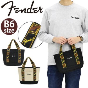 トートバッグ フェンダー Fender ギター メンズ 男性 Sサイズ 手提げ 手持ち B6 布 シンプル カジュアル ロゴ サブバッグ ミニ 大人