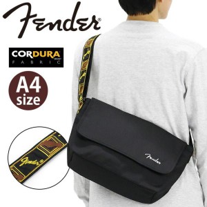 ショルダーバッグ フェンダー Fender ギター メンズ フラップ Lサイズ 肩掛け 斜め掛け A4 丈夫 シンプル カジュアル ロゴ 大人 メンズ 