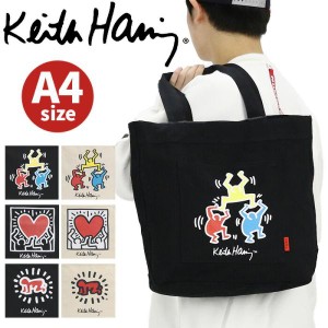 トートバッグ Keith Haring キースへリング コットンキャンバス トート バッグ かばん 手提げ 手持ち A4 大きめ レディース メンズ 男性 