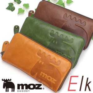 財布 レディース moz モズ 長財布 Elk エルク ラウンド財布 ラウンドファスナー財布 ラウンド長財布 小銭入れ お財布 サブ財布 サイフ 大