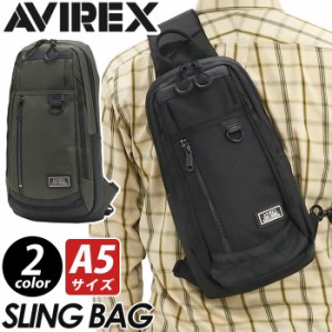 アヴィレックス ボディバッグ AVIREX メンズ レディース 男女兼用 スリングバッグ ワンショルダー アビレックス ボディ バッグ 縦型 ボデ