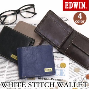 財布 EDWIN エドウイン 二つ折り財布 二つ折り ウォレット メンズ財布 二つ折り メンズウォレット 2つ折り財布 おしゃれ メンズ レディー