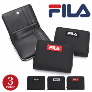 財布 二つ折 フィラ FILA 札入れ 刺繍 BOX 折財布 ラウンドファスナー ラウンド財布 ラウンドウォレット メンズ レディース 女性 女子 男