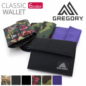 GREGORY グレゴリー 財布 ウォレット WALLET 正規品 三つ折り ミニウォレット ベルクロ 人気 ロゴ メンズ レディース 男女兼用 ブラック 