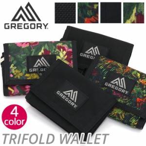 財布 メンズ GREGORY グレゴリー 三つ折り ウォレット WALLET 正規品 ミニウォレット ベルクロ 人気 ロゴ レディース 男女兼用 ブラック 