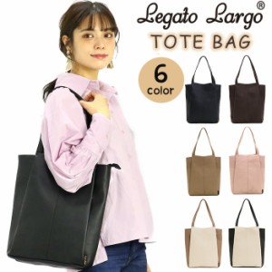 トートバッグ LegatoLargo レガートラルゴ スクエア A4 トート バッグ MIHABAG マットスキン フェイクレザー スマートポケット かばん メ