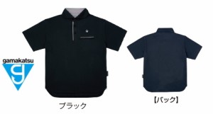 がまかつ ポロシャツ (クラウンエディション) GM-3635 ブラック M / ウェア / gamakatsu