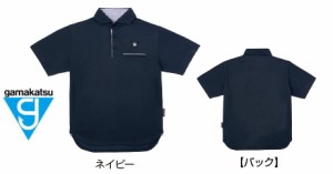 がまかつ ポロシャツ (クラウンエディション) GM-3635 ネイビー LL / ウェア / gamakatsu