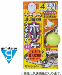 がまかつ うきまろ北海道 ホッケウキ仕掛 チヌ鈎4号ハリス2号 道糸3号 オモリ2号 / 仕掛け