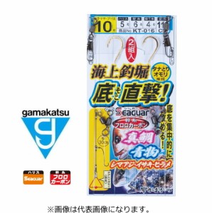 がまかつ 海上釣堀 底直撃仕掛 KT-016 ヒラマサ・ブリ王 14号ハリス8号 幹糸10号 捨て糸4号 / 仕掛け / メール便可