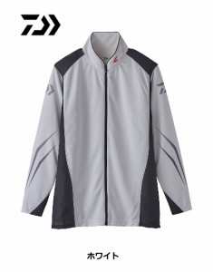 ダイワ スペシャル ウィックセンサー フルジップ長袖メッシュシャツ DE-72020 ホワイト XLサイズ / ウェア / daiwa / 釣具