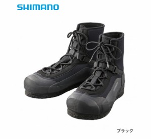 シマノ ロックショアウェットブーツウォータードレイン・ピンフェルト FS-080U ブラック 25.0cm / shimano  / 釣具
