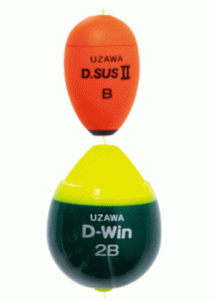 キザクラ UZAWA D.SUSII ＆ D-Win (ウザワ ディーサスツー＆ディーウィン) オレンジ 2B&3B / ウキ / 釣具 / メール便可