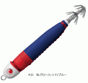 バレーヒル スクイッドシーカー メタリン 8号 #21 BLグロー/レッド/ブルー / イカメタル / メール便可 / 釣具