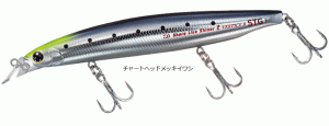 ダイワ ショアラインシャイナーZ バーティスR STG 125F #チャートヘッドメッキイワシ / ルアー (メール便可) 釣具