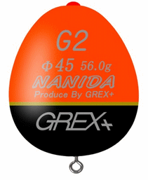 グレックスプラス GREX+ ナミダ 45 (NAMIDA 45) 2B オレンジ / ウキ / 釣具