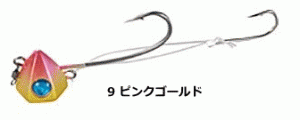 ハヤブサ 無双真鯛 貫撃テンヤ SE100 6号 #9 ピンクゴールド / タイテンヤ 一つテンヤマダイ / メール便可 / 釣具