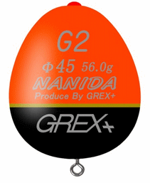 グレックスプラス GREX+ ナミダ 45 (NAMIDA 45) 5B オレンジ / ウキ / 釣具