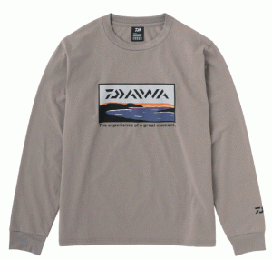 ダイワ グラフィックロングTシャツ サーフ DE-8423 グレージュ Lサイズ / ウェア daiwa 釣具 (SP)